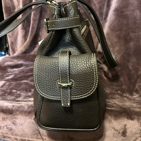 Dooney & Bourke Brown Leather Tote. NWT - Picture 4 of 14